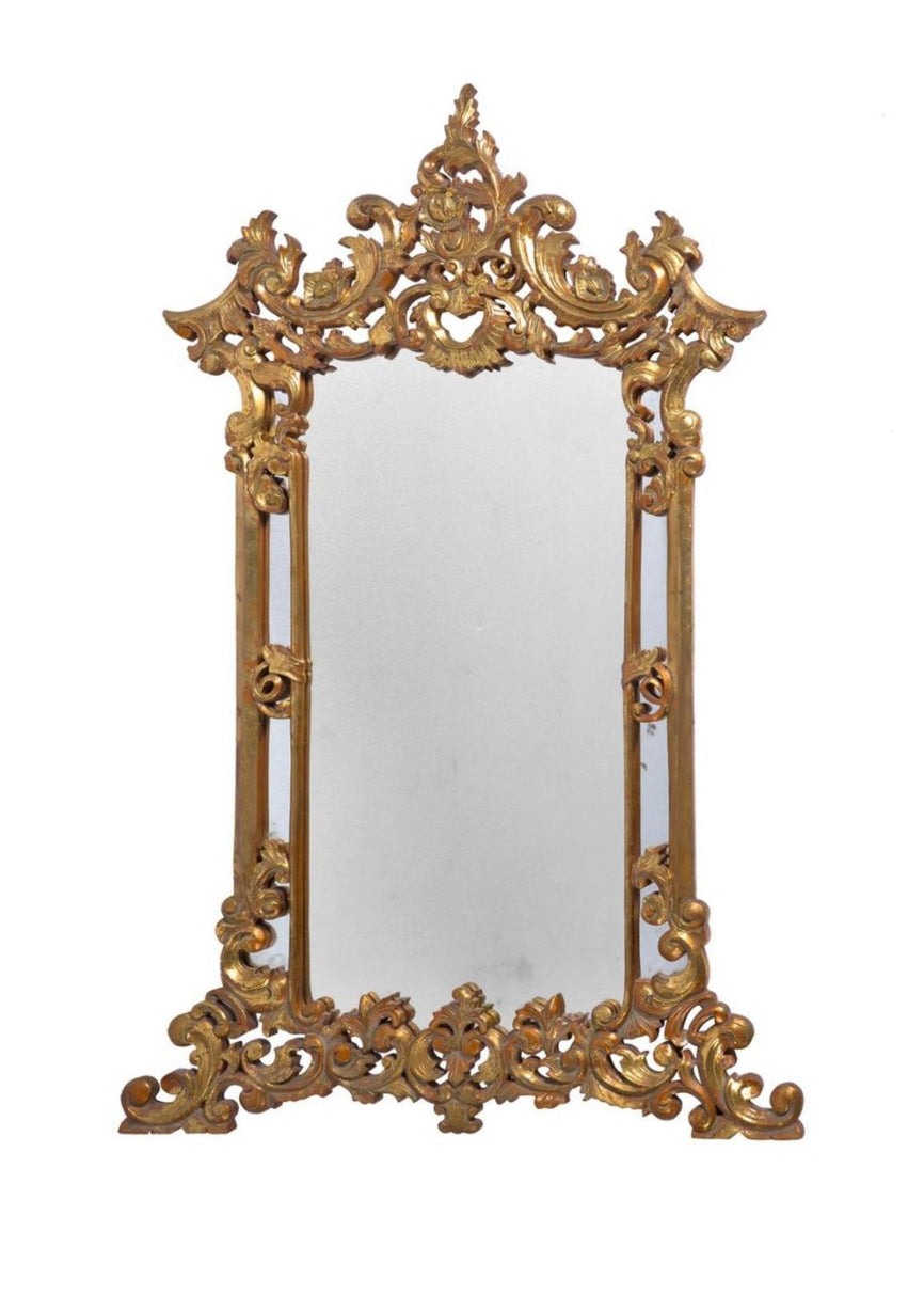 Pair of giltwood mirrors in the Chippendale taste, Room III
