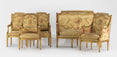 Louis XVI period giltwood salon suite in Aubusson tapestry
