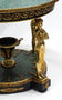 French Empire-Style Faux Malachite and Ormolu Gueridon with Caryatid Supports