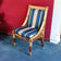 Italian Empire-Style Mahogany and Parcel-Gilt Gondola Chair