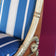Italian Empire-Style Mahogany and Parcel-Gilt Gondola Chair