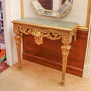 Italian Giltwood Console in the Louis XV Manner with Faux Marble Top
