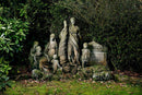 Sir John Steell RSA (1804-1891): Monumental Carved Sandstone Group, 'Providence with Widow and Children', circa 1832