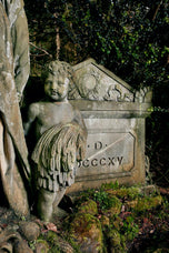 Sir John Steell RSA (1804-1891): Monumental Carved Sandstone Group, 'Providence with Widow and Children', circa 1832