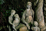 Sir John Steell RSA (1804-1891): Monumental Carved Sandstone Group, 'Providence with Widow and Children', circa 1832