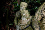 Sir John Steell RSA (1804-1891): Monumental Carved Sandstone Group, 'Providence with Widow and Children', circa 1832