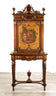 20th Century Louis XV-Style Vernis Martin Mahogany and Carved Giltwood Cabinet on Stand
