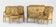 Louis XVI Period Giltwood Salon Suite with Aubusson Tapestry: Canapé, Three Fauteuils and a Bergère