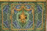 Louis XVI-Style Faux Malachite, Faux Lapis and Ormolu Side Cabinet