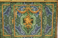 Louis XVI-Style Faux Malachite, Faux Lapis and Ormolu Side Cabinet