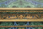 Louis XVI-Style Faux Malachite, Faux Lapis and Ormolu Side Cabinet
