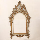 Venetian Rococo Lacquered and Parcel-Gilt Mirror Frame